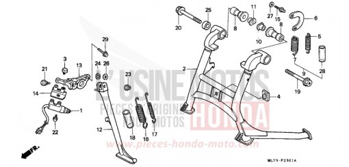 STAND (2) VFR750FJ de 1988